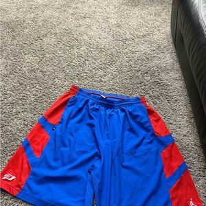 Jordan Athletic Shorts in Blue and Red